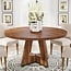 LITTLE TREE 47 Inch Farmhouse Round Dining Table for 4,Kitchen Small Dinner Table,Wood Dinning Table for Kitchen Dining Room,Living Room