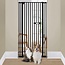 Ulifemate 59" Extra Tall Cat Gate, 2024 Easy Opening Auto Close Gate for Door Way, 30"-33.46" Extra Wide Pet Gate, Pressure Mount Kit Gate, Black