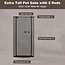 Ulifemate 59" Extra Tall Cat Gate, 2024 Easy Opening Auto Close Gate for Door Way, 30"-33.46" Extra Wide Pet Gate, Pressure Mount Kit Gate, Black