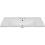 36" Bathroom Vanity Top Only, Drop-in Ceramic Sink with Pre-drilled 3 Holes and Overflow Hole