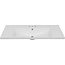 36" Bathroom Vanity Top Only, Drop-in Ceramic Sink with Pre-drilled 3 Holes and Overflow Hole