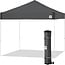 E-Z UP Pyramid Instant Shelter Canopy 10' x 10', Steel Grey