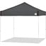 E-Z UP Pyramid Instant Shelter Canopy 10' x 10', Steel Grey