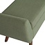 HomePop Modern Wood Legs Home Décor|Bench with Storage for Living Room & Bedroom, Large, Olive Green Woven