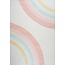 RUG BRANCH Soft Steps Playtime Kids Rainbow Playmat Pink Cream Indoor Soft Area Rug for Boys & Girls in Playroom, Nursery, Bedroom - 7' x 10' (Exact Size: 6'7" X 9'6")