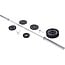 Signature Fitness Cast Iron Olympic 2-Inch Weight Plates Including 7FT Olympic Barbell, 130-Pound Set (85 Pounds Plates + 45 Pounds Barbell), Multiple Packages, Style #1