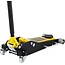 VEVOR 3 Ton Low Profile , Aluminum and Steel Racing Floor Jack with Dual Pistons Quick Lift Pump for Sport Utility Vehicle, Lifting Range 3-6/11"-19-11/16", yellow,black