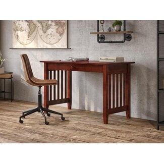 AFI Mission Desk with Drawer, Antique Walnut