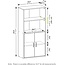 Furinno Pasir 4-Tier Storage Bookcase, Bookshelf, Multipurpose Shelf, White