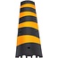 Happybuy 2pcs 6 Feet Rubber Driveway Modular Heavy Duty Speed 72.4 x 12 x 2.4 Inch Cable Protector Ramp for Garage Gravel Roads Asphalt Concrete, 2Pack-6Ft-Speed Bump