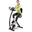 Marcy Foldable Recumbent Exercise Bike with High Backrest and Magnetic Resistance NS-653, Black White, One Size