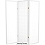 Oriental Furniture 5 ft. Tall Window Pane Shoji Screen - White - 3 Panels