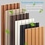 Art3d WPC Slat Wall Panels, 8-Pack 108 x 6 Inch 3D Wall Accents for Interior Wall Decor, Living Room, Bedroom, Teak