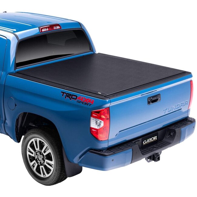 Gator ETX Soft Roll Up Truck Bed Tonneau Cover | 53412 | Fits 2007 - 2021 Toyota Tundra w/ track system, will not work with Trail Edition models 5' 7" Bed (66.7'')