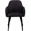 Monarch Specialties 1193, Set of 2, Side, Upholstered, Kitchen, Room, Pu Leather Look, Metal, Contemporary, Modern Dining Chair, 17.5" L x 23.5" W x 33" H, Black| Black Legs