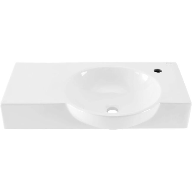 Swiss Madison Well Made Forever SM-WS325, Château 30" Right Side Faucet Wall-Mount Bathroom Sink