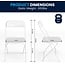 Flash Furniture Hercules Series Plastic Folding Chair - White - 4 Pack 650LB Weight Capacity Comfortable Event Chair-Lightweight Folding Chair