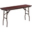 Flash Furniture Frankie 5-Foot Mahogany Melamine Laminate Folding Training Table