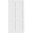 Strpozt 32" x 80" Six Panel Wood Interior Door Slab, Moisture-proof Solid Panel Door, Anti-deformation Modern Interior Barn Door Slab, Pre-drilled DIY Solid Spruce Wood for Rooms, Storage Closet