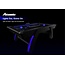 Atomic 90” Indiglo LED Light UP Arcade Air Powered Hockey Table - Includes Light Up Pucks and Pushers, Grey