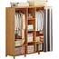 ZWDMAER Easy to Install Wardrobe, Adjustable Height Storage of wardrobe Partition, Partition Storage with Suspenders, Suitable for bedrooms, Hotels, and Dormitories