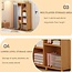 ZWDMAER Easy to Install Wardrobe, Adjustable Height Storage of wardrobe Partition, Partition Storage with Suspenders, Suitable for bedrooms, Hotels, and Dormitories