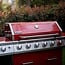 Royal Gourmet GA6402R 6 Gas Sear Side Burner, 74,000 BTU, Cabinet Style BBQ Liquid Propane Outdoor Grilling and Backyard Cooking, Red