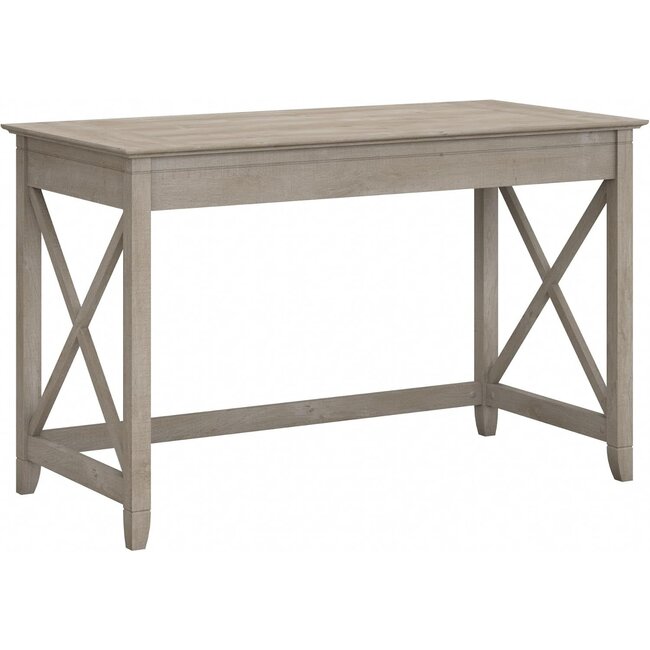 Bush Furniture Key West Writing Table for Home Office | Small Modern Farmhouse Desk, 48W, Washed Gray