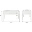 Dorel Living Milton Junior Twin Loft Bed, White