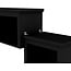 Multifunctional All in One TV Stand for TVs Up to 70'', Luxury Entertainment Wall Unit with Bridge and Tempered Glass Door, TV Stand Console Table with Top Cabinet for Living Room (Black-70)