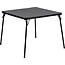 Flash Furniture Madelyn 33.5" Square Folding Multipurpose Card Table with Padded Vinyl Top, Portable Folding Game Table for 4 Players, Black