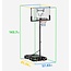 Basketball Hoop,Portable Basketball Hoop System for Outdoor, Adjustable Height 5.7-10ft 45in Backboard Basketball Goal for Kids Teen and Adult Black