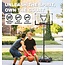 Basketball Hoop,Portable Basketball Hoop System for Outdoor, Adjustable Height 5.7-10ft 45in Backboard Basketball Goal for Kids Teen and Adult Black