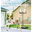 Basketball Hoop,Portable Basketball Hoop System for Outdoor, Adjustable Height 5.7-10ft 45in Backboard Basketball Goal for Kids Teen and Adult Black