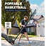 Basketball Hoop,Portable Basketball Hoop System for Outdoor, Adjustable Height 5.7-10ft 45in Backboard Basketball Goal for Kids Teen and Adult Black