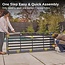EAST OAK Life Chatter Outdoor Sofa, Outdoor Furniture 3 Seats with Waterproof Thick Cushions, Modern Patio Sofa Deep Seating for Outdoor Garden Porch Blackyard, Earth Black & Misty Grey