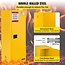 Vevor Flammable Cabinet 18" x 18" x 35", Galvanized Steel Safety Cabinet, Adjustable Shelf Flammable Storage Cabinet, for Commercial Industrial and Home Use, Yellow: Industrial & Scientific