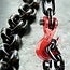 AYMMIC 1/2'' x 20FT Binder Chain, G80 Tow Chain with Clevis Grab Hooks,12,000Lbs Safe Working Load, Transport Chain Tie Downs for Flatbed Trailers or Truck (1Pack)