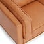 Valencia Artisan Full Leather Sofa 88” - Pure Full Italian Nappa Leather Couch, Solid Wood Accent, Ultimate Comfort, Cognac Tan