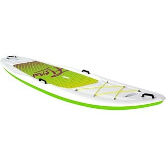 Pelican Flow 106 Hardshell Stand-Up Paddle Board - Lightweight Board with a Bottom Fin for Paddling, Non-Slip Deck - Perfect for Youth & Adult - 10.2 ft - Lime