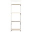 Deco 79 Wood Solid Shelving Unit, 25" x 14" x 71", White