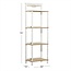 Deco 79 Wood Solid Shelving Unit, 25" x 14" x 71", White