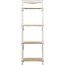 Deco 79 Wood Solid Shelving Unit, 25" x 14" x 71", White