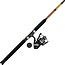 Ugly Stik Bigwater Fishing Rod & Penn Pursuit IV Spinning Reel Combo, Black/Red/Yellow