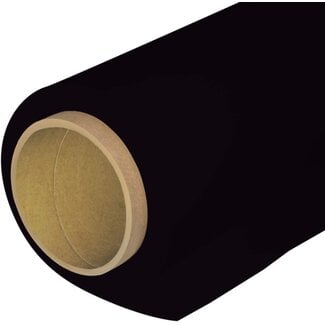 HUAMEIZOOM Seamless Photography Background Paper Roll, Black Photo Paper Backdrop for Photography, Video and Streaming (107''x36' Jet)