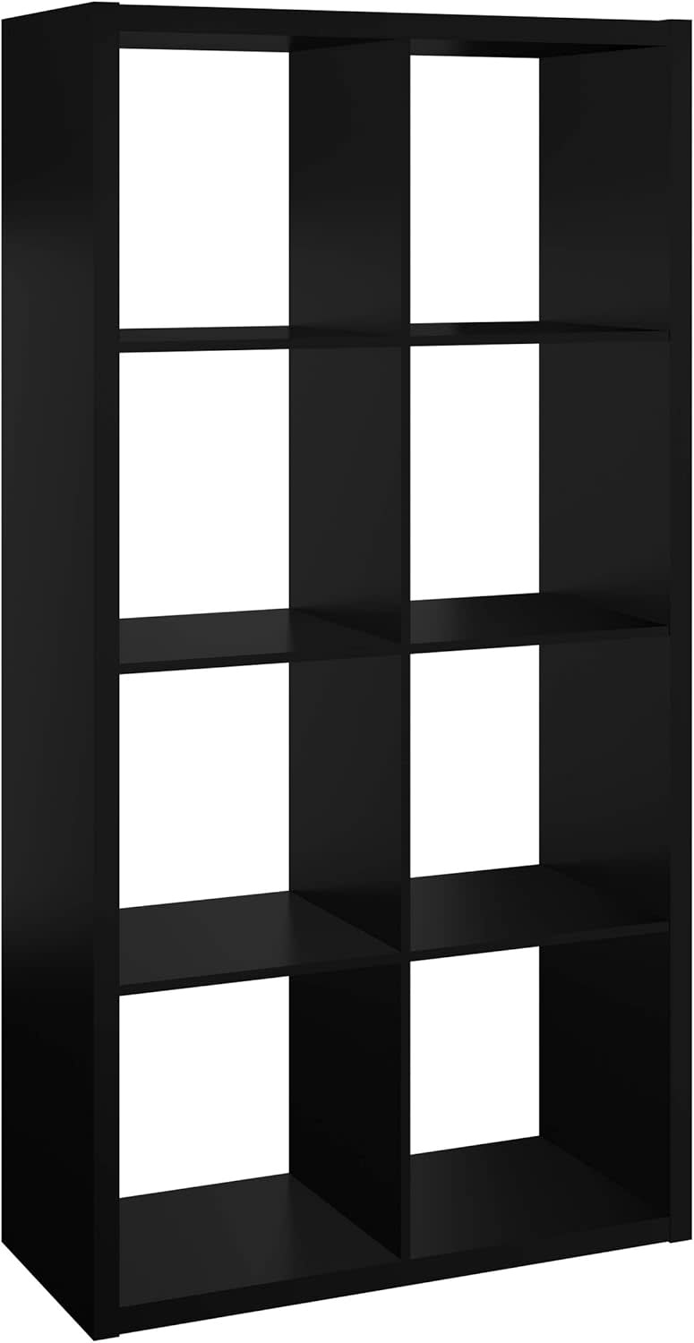 ClosetMaid 4587 Decorative Open Back 8Cube Storage Organizer, Black