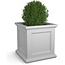 Mayne Fairfield 28in Square Planter - White - Durable Resin Planter (8800-W)