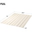 Mellow Fabric Covered Wood Slats, Bunkie Board Mattress Support, Box Spring or Bed Slat Replacement, Full , Beige
