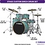 Yamaha Stage Custom Birch 5pc Shell Pack with a 20" Kick 14” Snare Drum in Matte Surf Green for Students and Working Drummers (SBP0F50MSG)