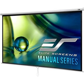 Elite Screens Manual Series, 135-INCH 16:9, Pull Down Manual Projector Screen with AUTO LOCK, Movie Home Theater 8K / 4K Ultra HD 3D Ready, 2-YEAR WARRANTY, M135XWH2